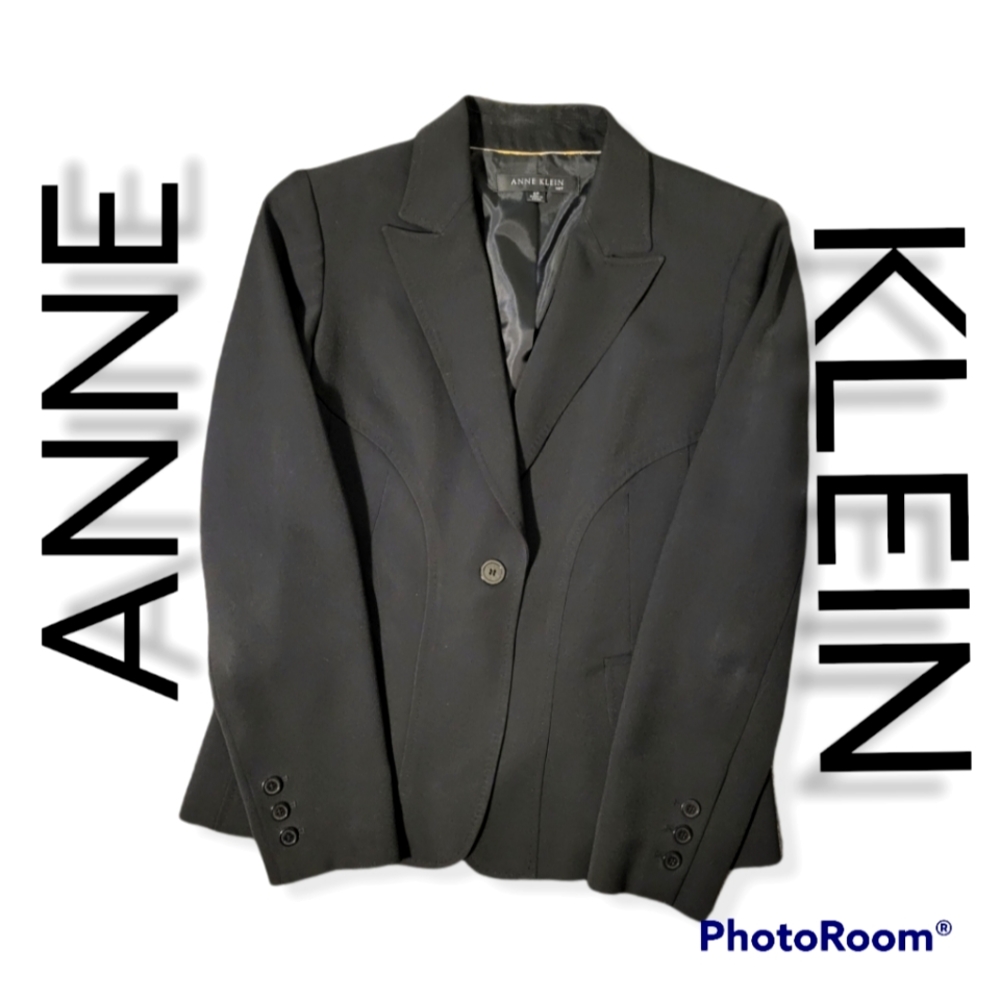 ANNE KLEIN Single button Suit Jacket Women's S6P